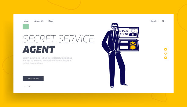 特别探员显示身份登陆页面模板男性图片下载