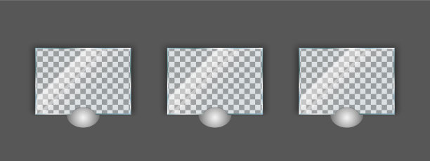 模型玻璃框架框架在墙上与软图片下载