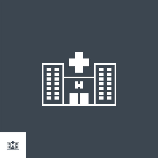 医院相关的字形图标图片下载