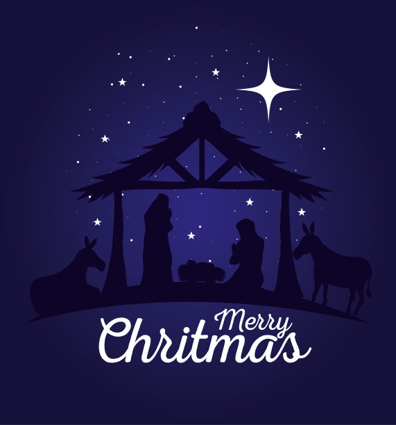 圣诞快乐，耶稣诞生快乐图片下载