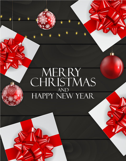 新年假期和圣诞快乐的背景图片下载