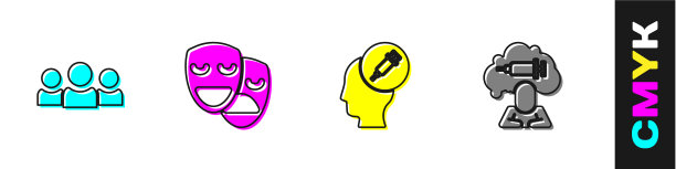 设置用户组喜剧和悲剧面具图片下载