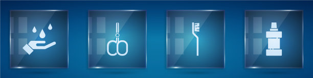 用肥皂、指甲刀洗手图片下载