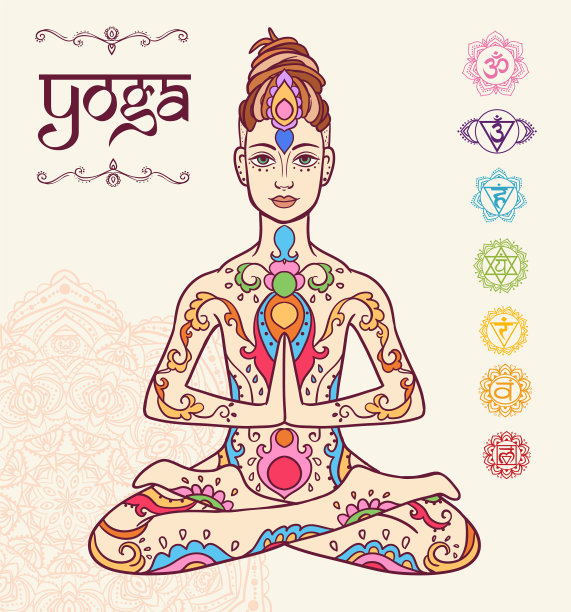 瑜伽男人配着雷鬼辫点缀美丽图片下载