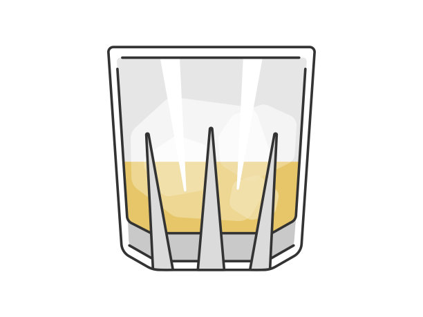 威士忌酒杯。图片下载
