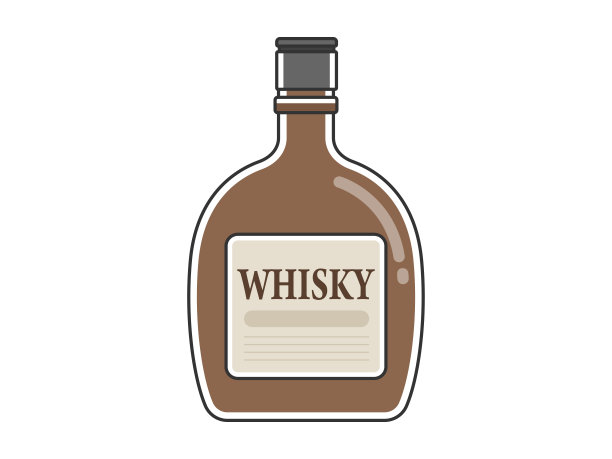 威士忌瓶子。图片下载