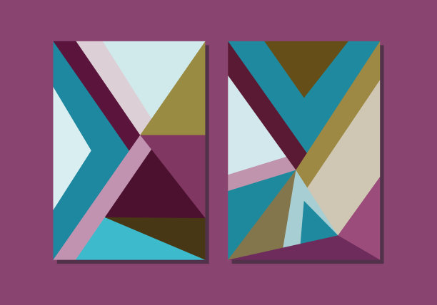 收集企业形象宣传册模板。布局设计。抽象。一套传单。矢量图图片下载