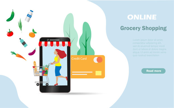 女人用手机刷卡网购图片下载