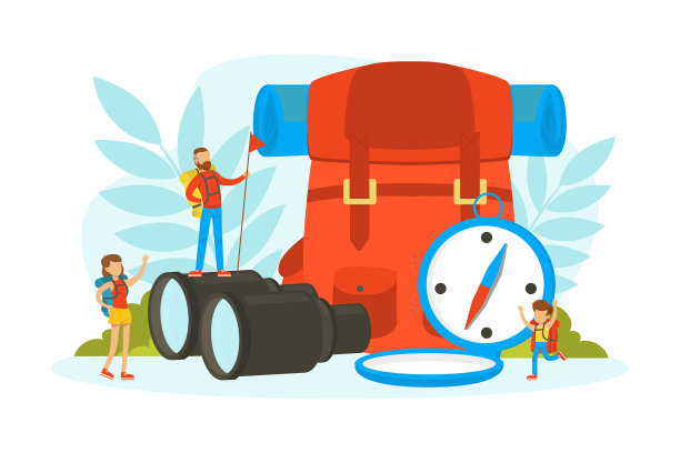 微小的游客人物有着巨大的探险和图片下载