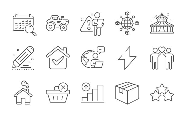 能源马戏团和家图标设置品牌合同图片下载