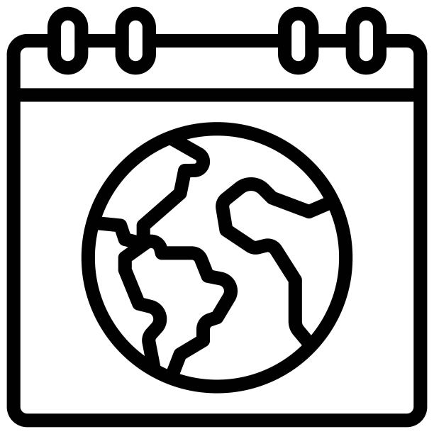 地球日相关日历图标图片下载