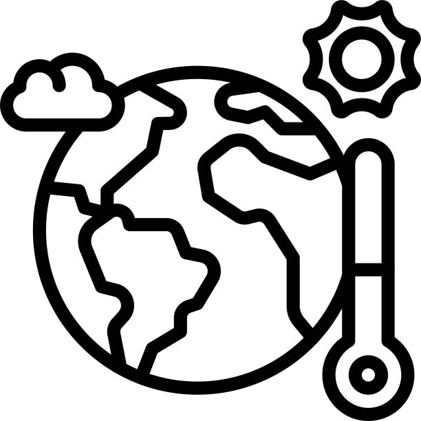 全球变暖图标，地球日相关矢量图图片下载
