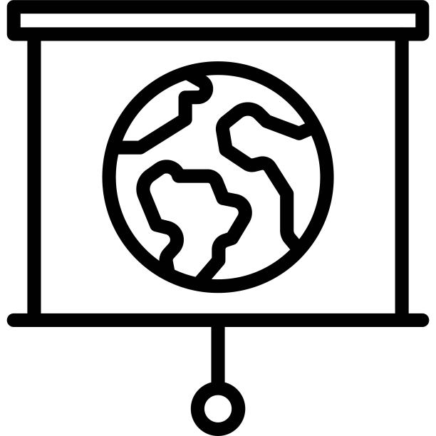 投影屏幕上的地球图片图标，地球日相关矢量图片下载