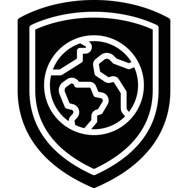 地球保护盾图标，地球日相关矢量图图片下载