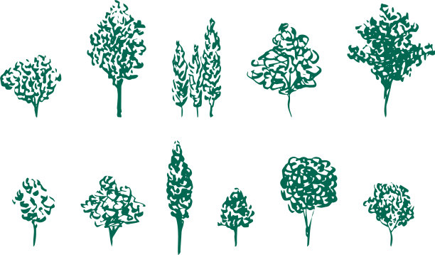 果树，亚麻切花集图片下载