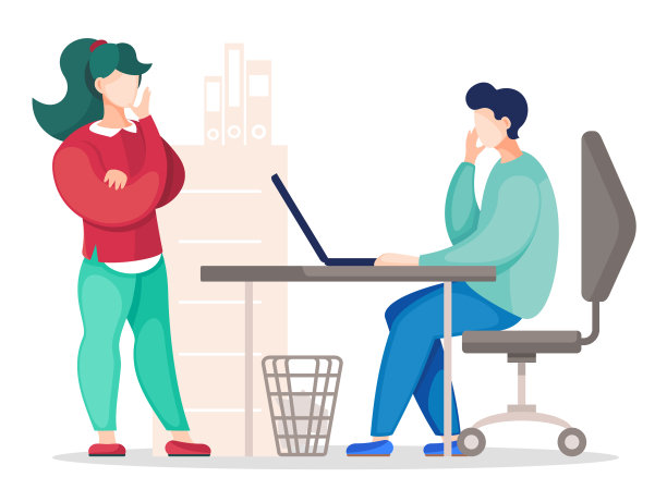 两位同事讨论图片下载