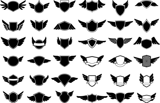 大组空徽翼设计图片下载