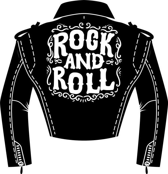 夹克摇杆在雕刻风格设计图片下载