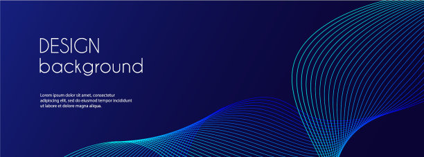 抽象的深蓝色横幅模板最小图片下载