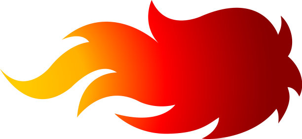 火焰艺术孤立在白色上图片下载