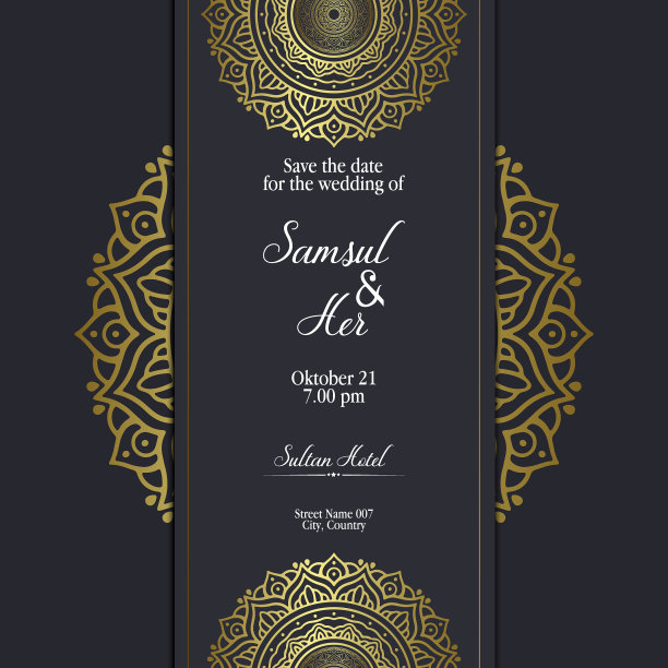 曼荼罗模板商务名片传单横幅图片下载