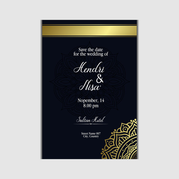 曼荼罗模板商务名片传单横幅图片下载