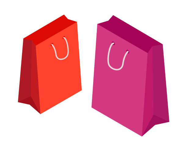 纸包装购物袋与处理图片下载