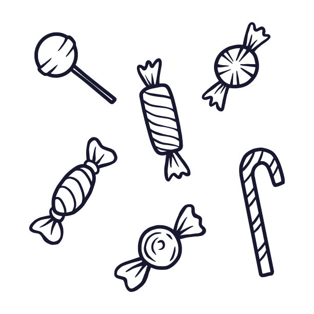 糖果和糖果的节日设计图片下载