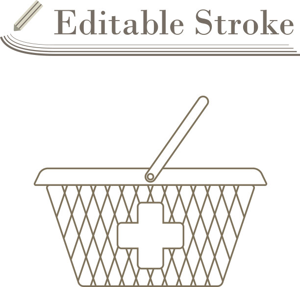 药店购物车图标图片下载