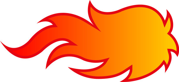 火焰火焰艺术孤立在白色图片下载