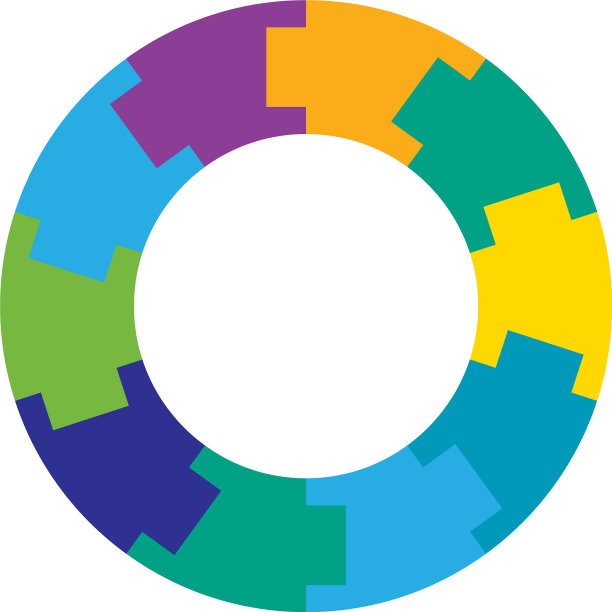 分段圆从2到20部分圆图片下载