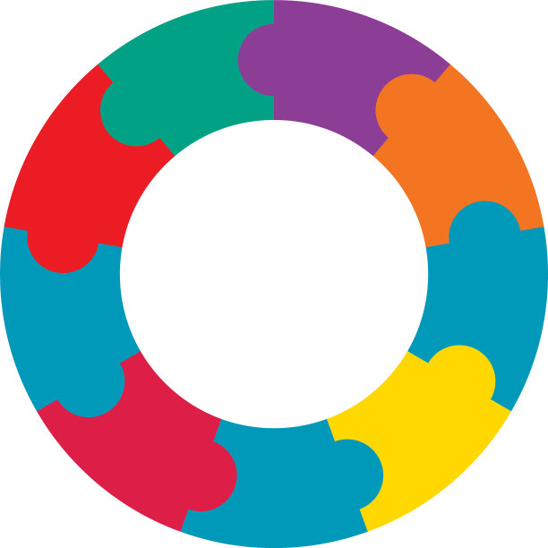 分段圆从2到20部分圆图片下载