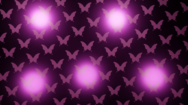 镜子蝴蝶墙图片下载