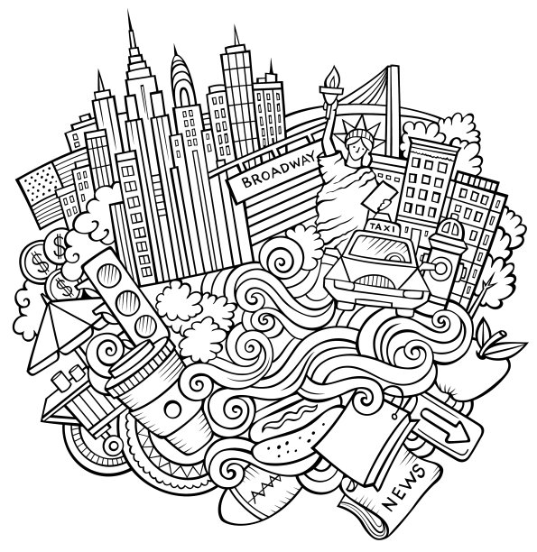 卡通可爱手绘涂鸦新欢迎图片下载