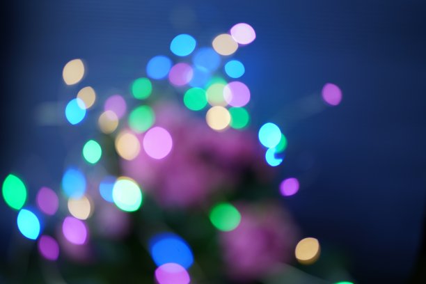 节日彩灯迷离图片下载