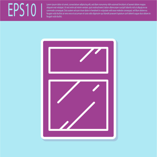 Windows图标的复古紫色清洁服务图片下载