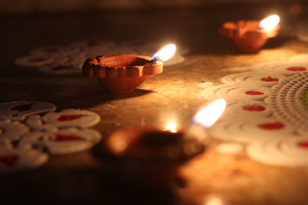 粘土迪亚(印度粘土油灯)图片下载