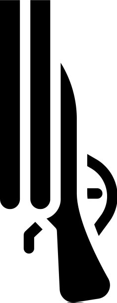 黑色猎枪图标孤立在白色背景上图片下载