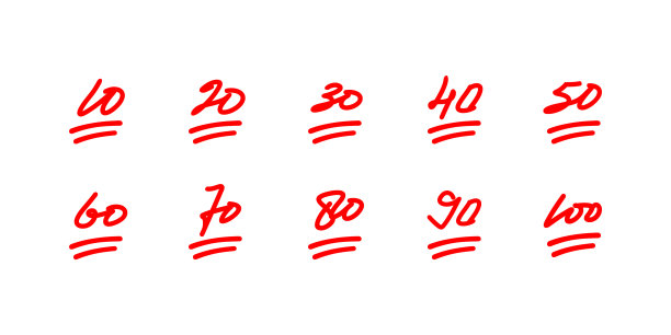 考试成绩集手绘评分图片下载