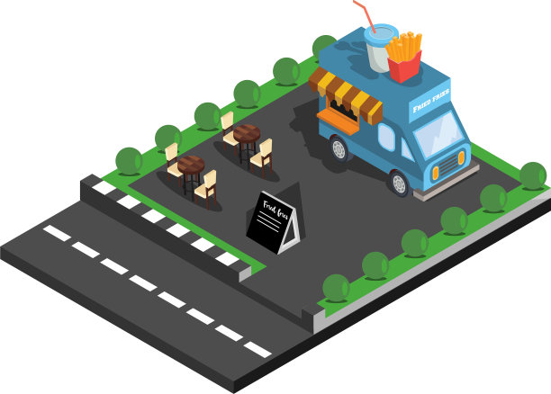 等距路边食物图片下载