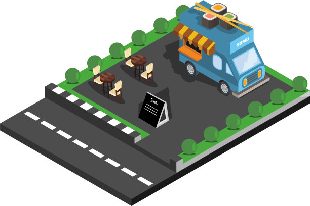 等距路边食物图片下载