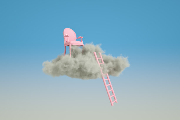 云上之椅，云上之梯，成功理念之梯图片下载