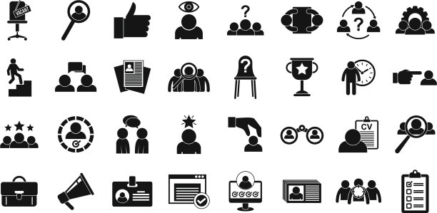 招聘图标设置简单的风格图片下载