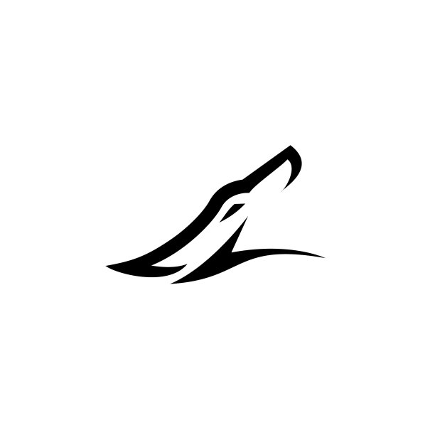 抽象的狼的标志图片下载