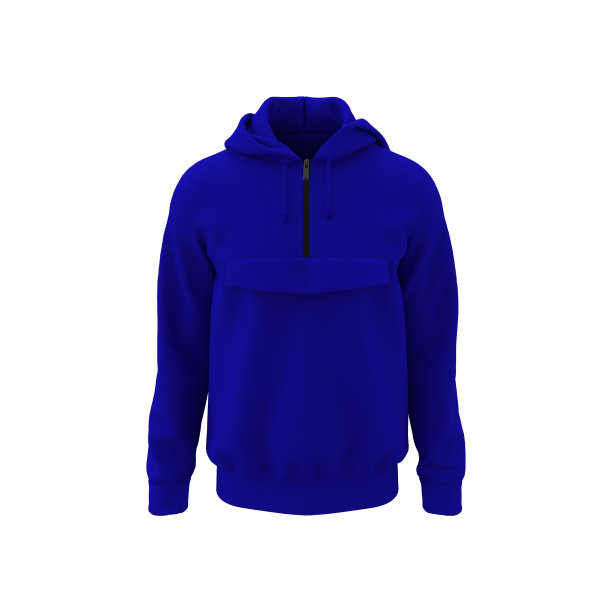 男士连帽夹克与半拉链为您的设计模型为印花图片下载