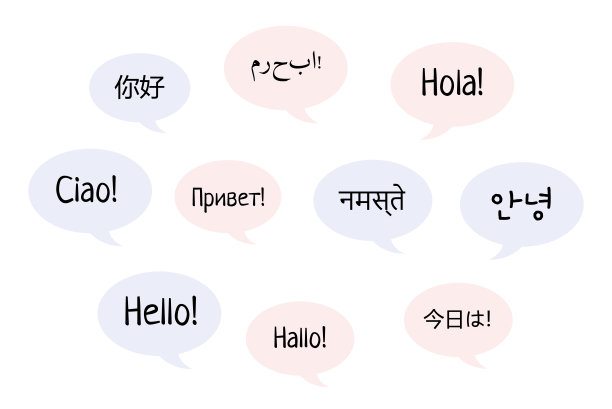Hello词云在不同语言的世界，背景概念。世界语言图片下载