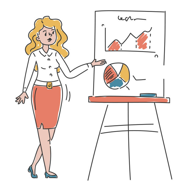 业务人员表现出孤立的表现载体图片下载