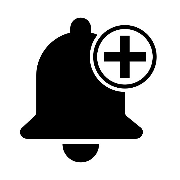 白色背景上的贝尔警报图标，黑色警报矢量图，响铃网络信号图片下载