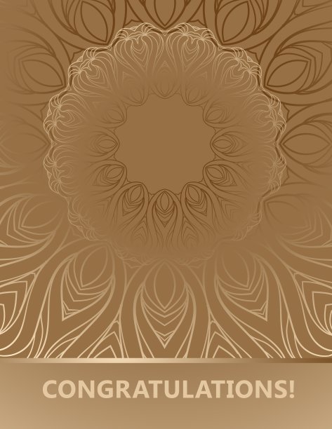 豪华饰品，丰富的金色装饰，完美的设计模板。图片下载