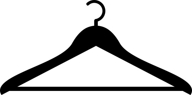 衣架图标矢量设计。图片下载